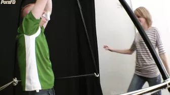 BallBustinFootLovin - Carrot Stealing Looser gets his balls kicked