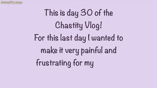 Cock is Tied off and Edged to Total Frustration - Chastity Vlog 030 - Marie Kaefer
