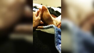 Suck my Toes Slave - Dirty Toe Sucking after Work
