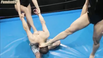 TheRussianAmazons - Nika & Amrita - Severe Foot Domination In The Ring By 2 Fem Wr...