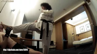 taekwondo kicks foot fetish