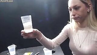 Spitting male