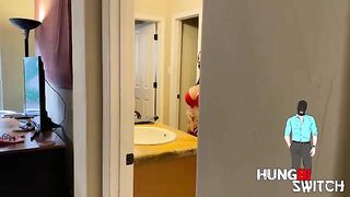 Hung Bi Switch - Voyeur Caught Watching Jasmine Dark