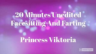 20 Minutes UNEDITED UNCUT Facesitting And FARTING – Princess Viktoria – FILTH FETISH STUDIOS