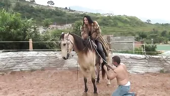 Goddess Ama K - Slave punishment under the whip of the Cruel Fur