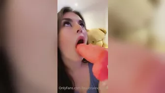 Lauren Alexis - Dildo Deepthroat Blowjob