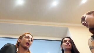 Ppfemdom - POV Triple Spitting Femdom CloseUp From Mistresses Kira Sofi and Agma