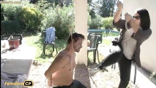FFA-LEA-beats up guy and sock and foot worship part1