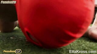 EllaKross - Spitting Chewed Food Into My Slave's Mouth! Surprise for my hungry fat loser