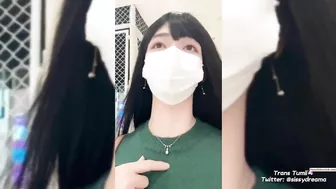 Trans Tumii Transgirl Cumshot in UNIQLO Fitting Room (Premium Plan)