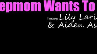 Aiden Ashley And Lily Larimar - My Stepmom Wants To Join In - MomsTeachSex