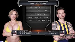 Dee Williams - Dee Williams vs Will Havoc Mixed Wrestling - EvolvedFights