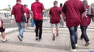 Football Gangbang on a Train - CzechGangBang