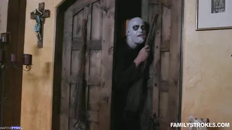 Kate Bloom and Audrey Noir - Addams Family Orgy - FamilyStrokes