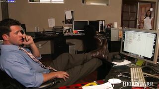 Rachel Starr - Shaved Rachel Starr Fucking In The Couch With Her Lingerie - NaughtyOffice