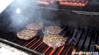 Sabrina Snow and Sofie Reyez - Sunday BBQ Swap - DaughterSwap