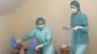 Femdom - Prostate massage and surgical masturbation