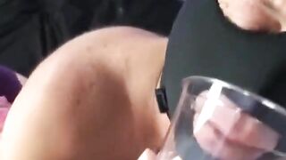 Femdom Mistress Pegging and made to eat Cum