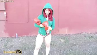 Andrea super hot pov boxing fight