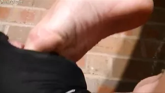 Dirty foot gagging humiliation