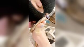 goddess sandal licking