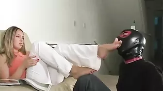 Fabulous foot gagging/worship