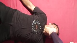 Indian foot gagging with anklets