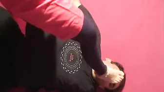 Indian foot gagging with anklets