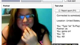 Chatroulette Girl shows off Massive Tits