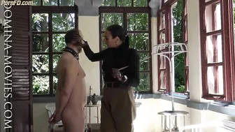 DominaMovies - Catarina - Safari Caning 2 Stable Boy Boot Service