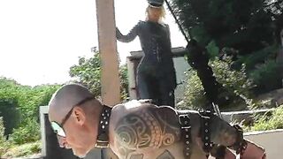 Facesitting-Queen - forced leather ass lick