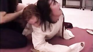 Wizard Of Ass 0134 WA 2 Schoolgirls In 1 Straitjacket Part 1