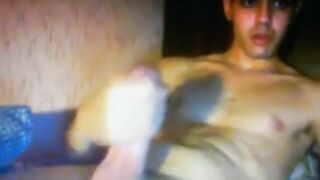 smooth turkish guy wanking huge thick cock on cam 2