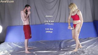 Lina wrestling