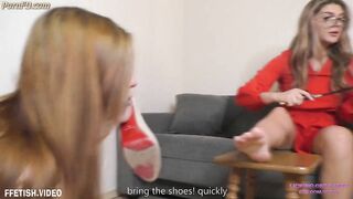 VALERIA - Two feet for two slave girls - Fidelity and submission - Foot worship and d