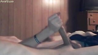 Two boys masturbate each others