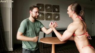 blakelee flexing her perfect body over nerd