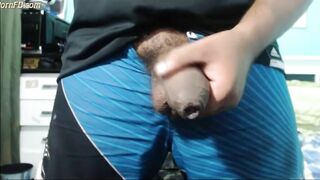 SOFT LATINO UNCUT BIG WET DICK STROKING 2