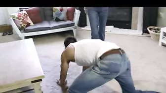 Blonde Beats Him Twice