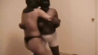 black and white wrestling