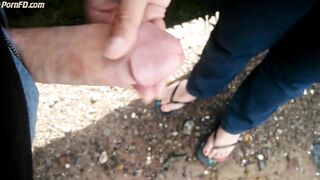 Carol wanks Dave of outdoor 4