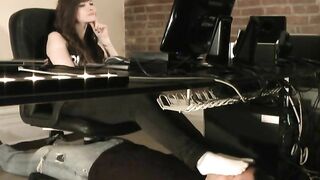 Dreamgirls In Socks - Mikaila's human footstool