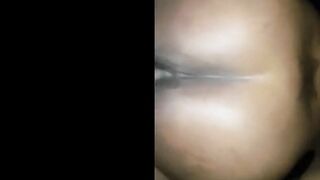 Round ass black girl loves anal (anal creampie)