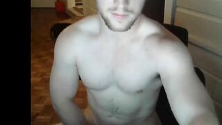 Cute Muscled Stud Jerks Off & Cums for Me on Cam 3