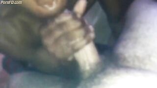Black Bitch Swallows White Thug Cum