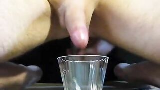 Long Prostate Milking Session Into Cup