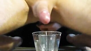 Long Prostate Milking Session Into Cup