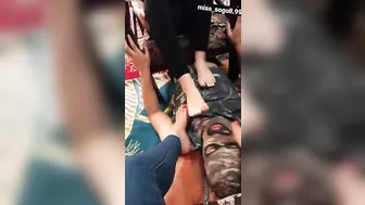 MISS SOGOL & MISS ELMIRA: foot worship of two Iranian mistresses by a loser