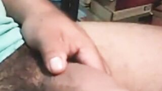 LATINO WITH THICK FAT UNCUT COCK CUMS THICK LOAD 4
