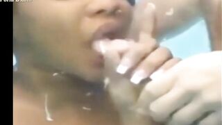black woman sucking 2 cocks underwater 3